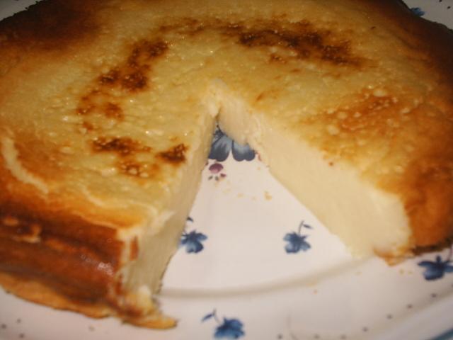 Tarta de queso ou tarte au fromage frais, citron et caramel