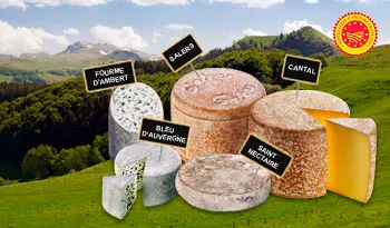 les fromages d'Auvergne AOP